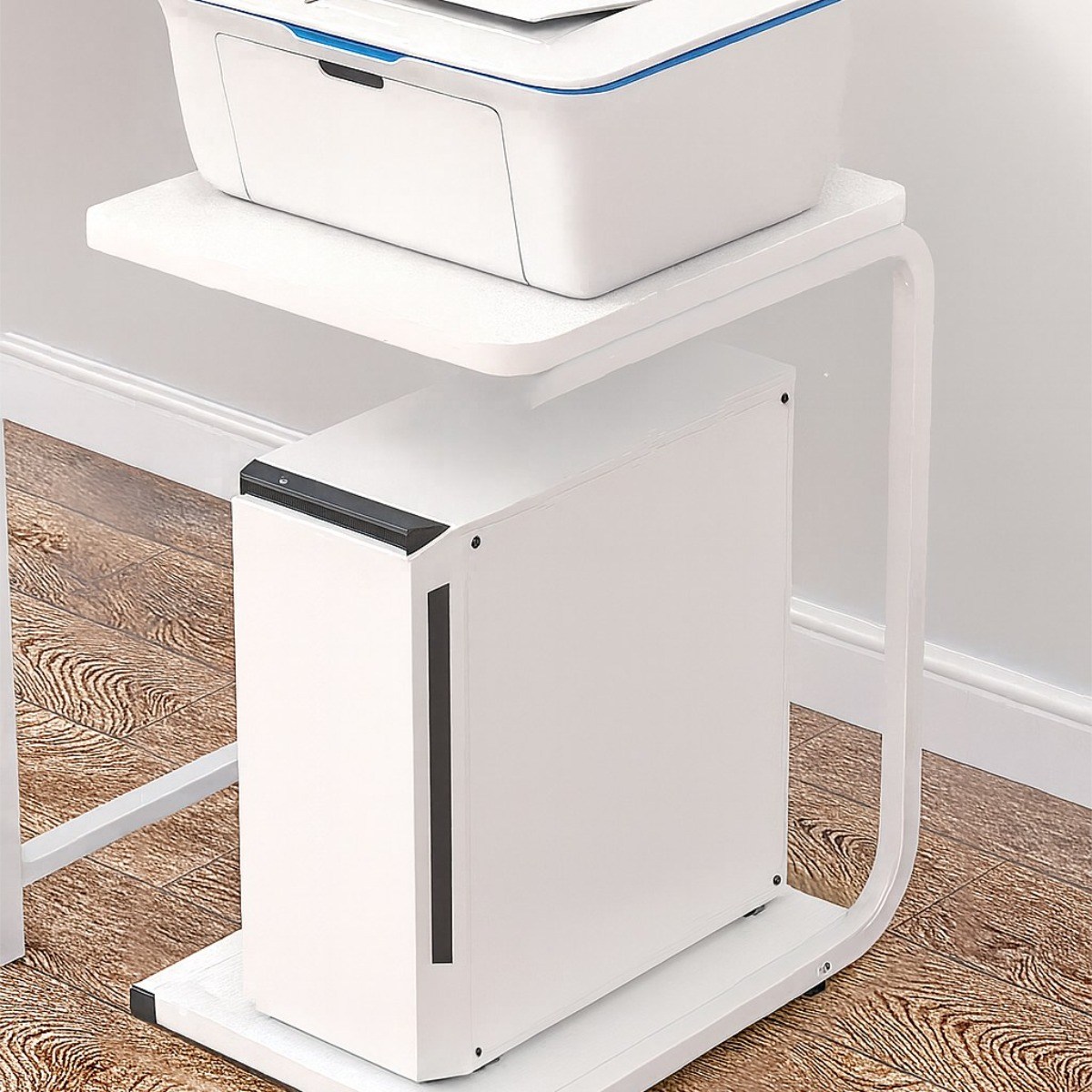 컴퓨터 본체 선반 프린트 거치대 2단 이동식 데스크탑 39,000원