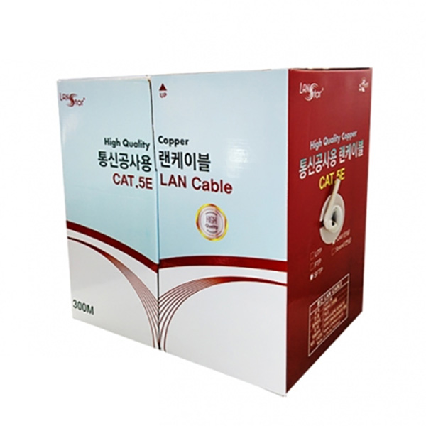 LANstar CAT.5E FTP 랜케이블 박스 300M LS-FTP-300MSTG, 그레이 FTP, 1박스 62,500원