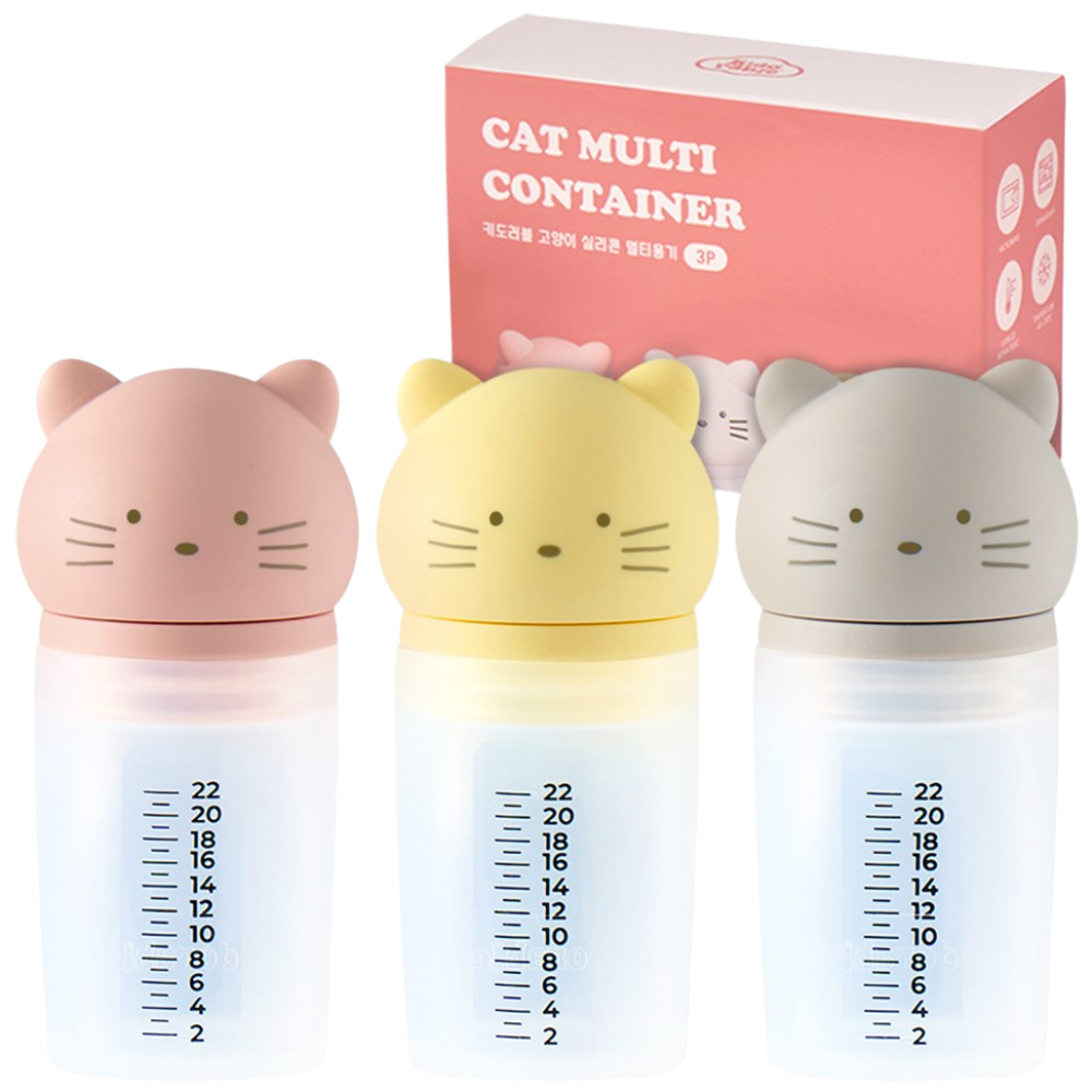 키도러블 유아용 다회용 실리콘 물약병, 3종, 현재가 15,900원