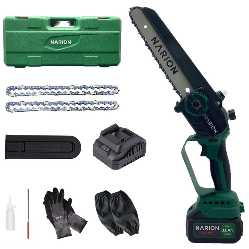 나리온 20cm 무선 체인톱 충전식 전기톱, 1세트 129,000원