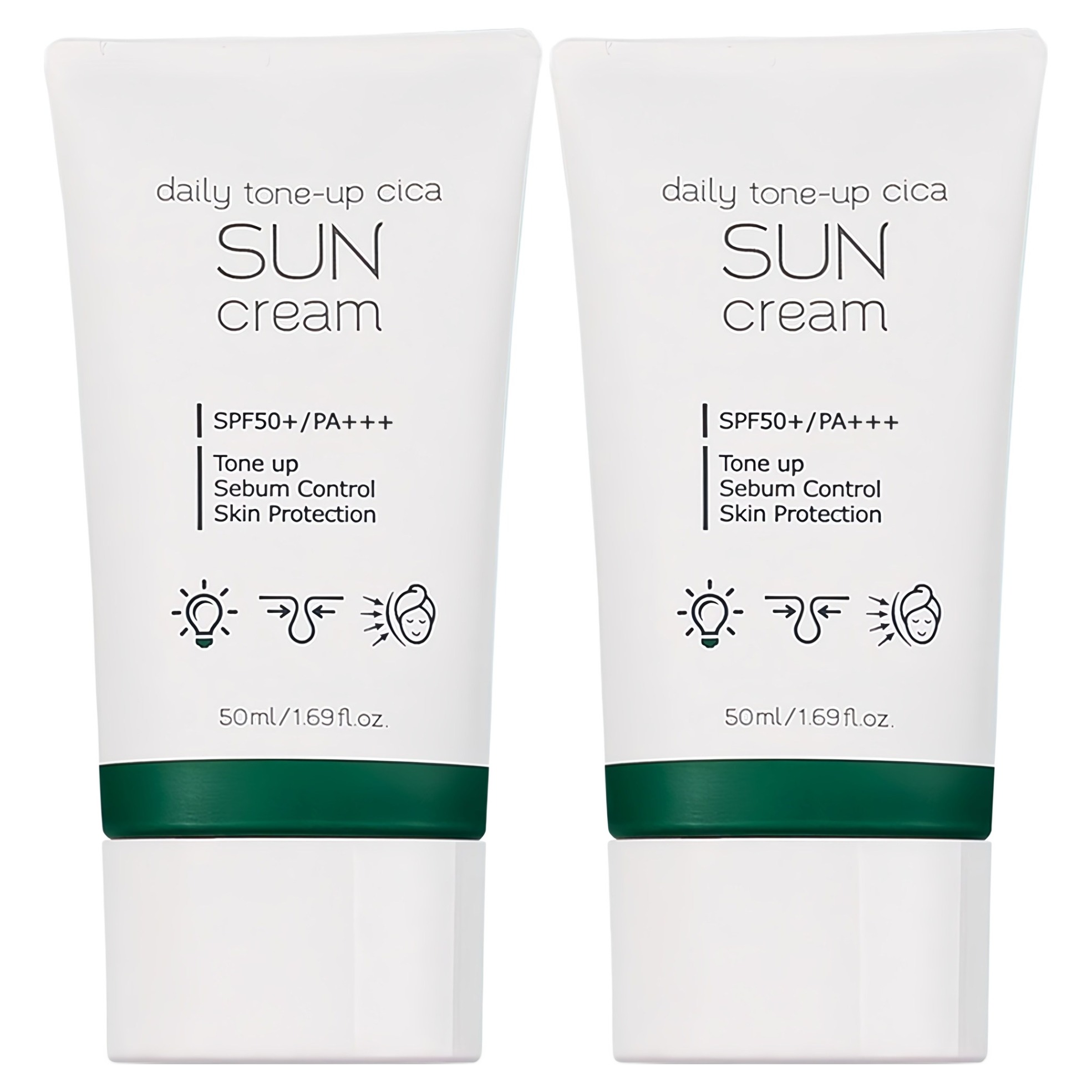 프레티 데일리 톤업 시카 선크림 SPF50+ PA+++, 50ml, 2개 9,900원