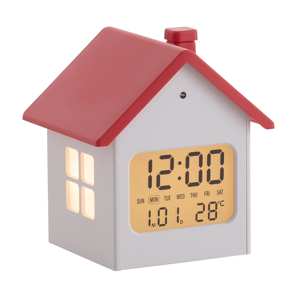 플라이토 루미홈 LCD 인테리어 탁상시계, 레드 9,900원