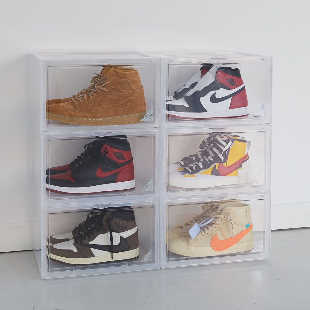 [6PACK구성] 슈브제 와이드 프리미엄 신발 보관함 (변색 방지, 자외선 차단, 편리한 수납) Shoevjet Wide 141,000원