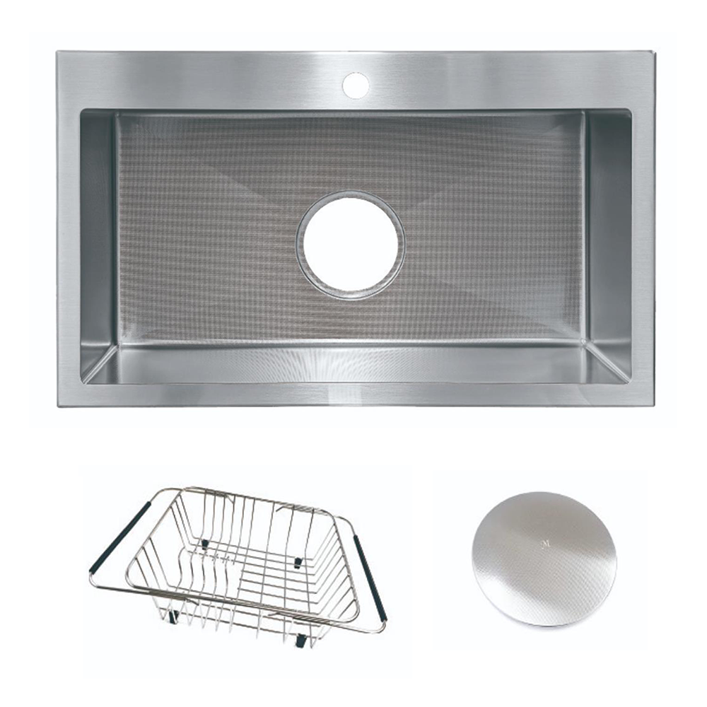 마리벨 860 엠보코팅 사각싱크볼 304스텐 (바구니+스텐커버), 1개 390,000원