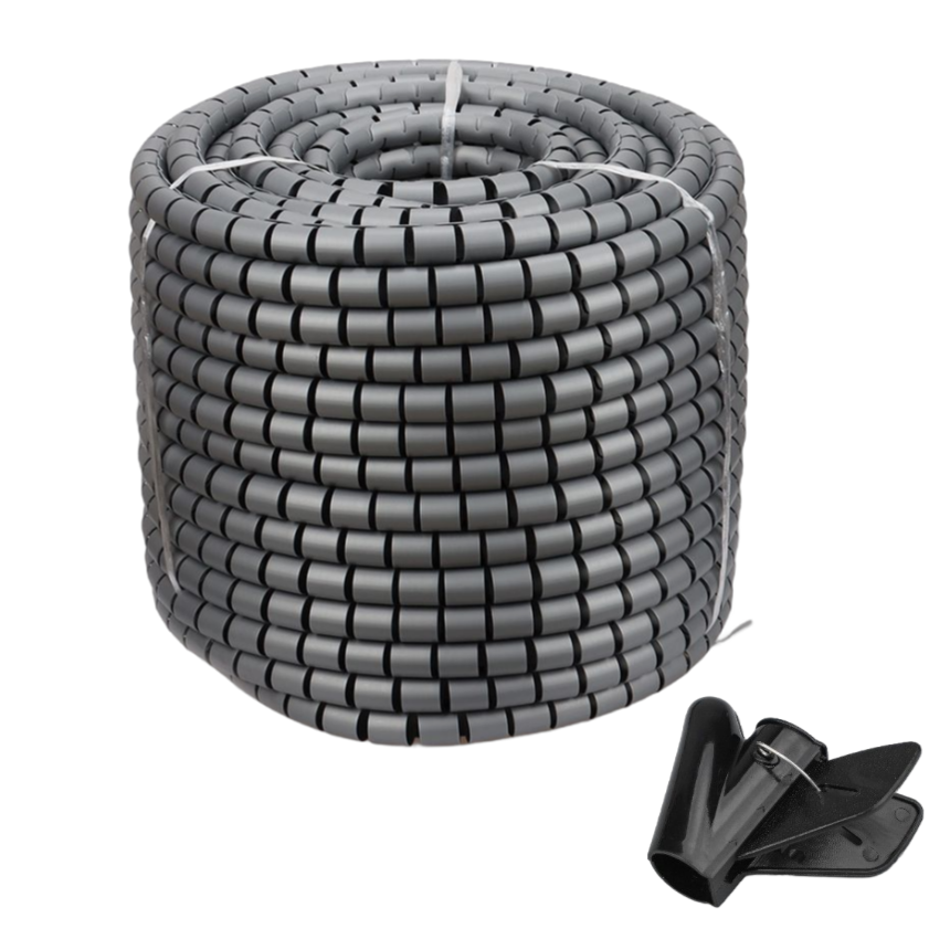 사무실 책상 전선 랜선 정리 보호커버 매직 케이블 + 리더기, 그레이, 1개 44,900원