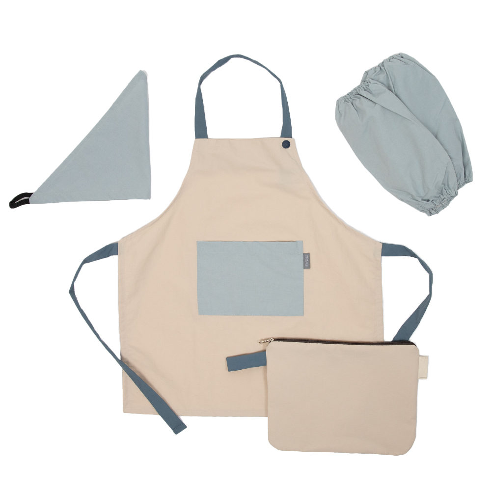 세맘스 오트밀크 방수 앞치마+두건+토시+파우치세트 23,900원