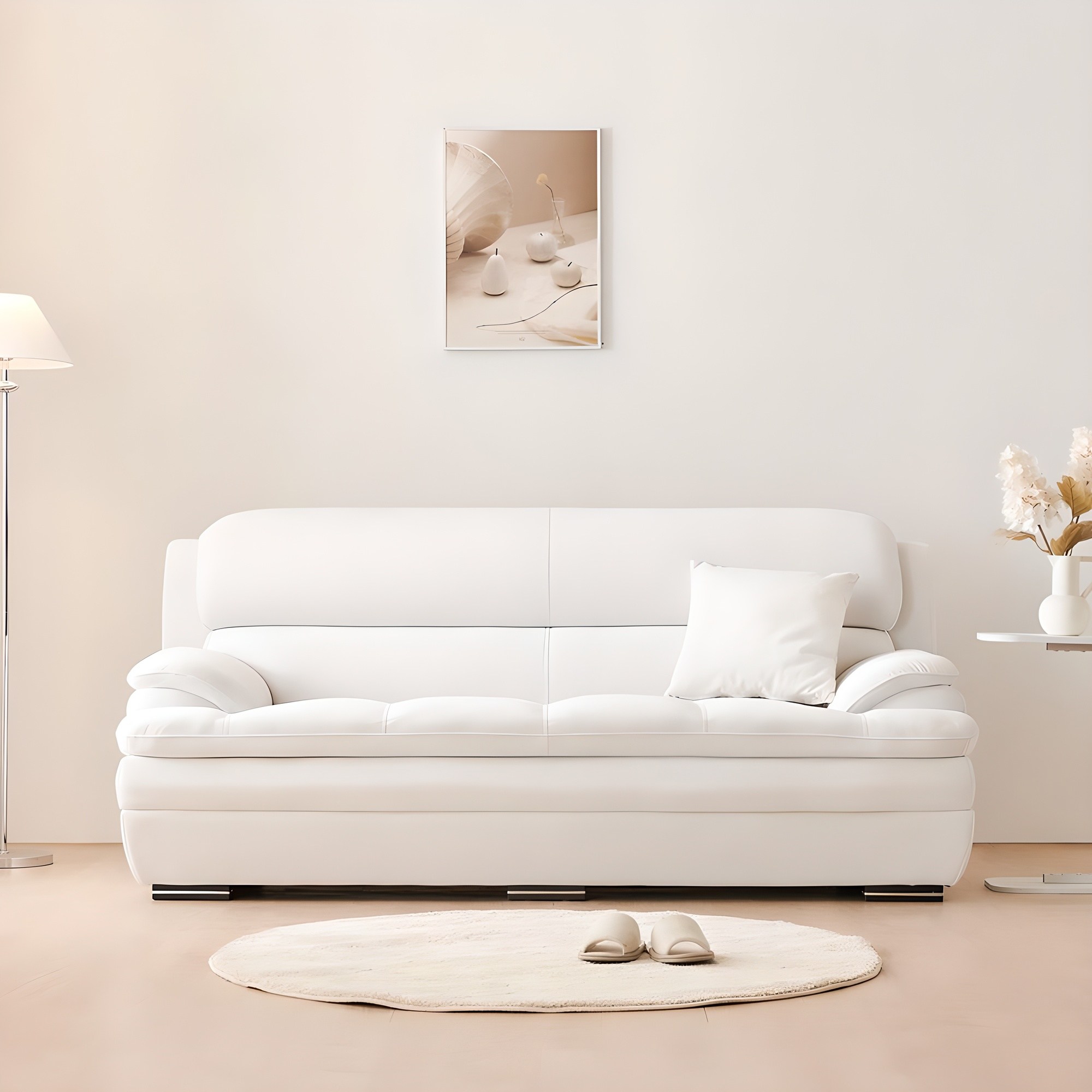 동서가구 베르디 아쿠아텍스 패브릭 3인용 소파 방문설치, 크림아이보리 306,000원