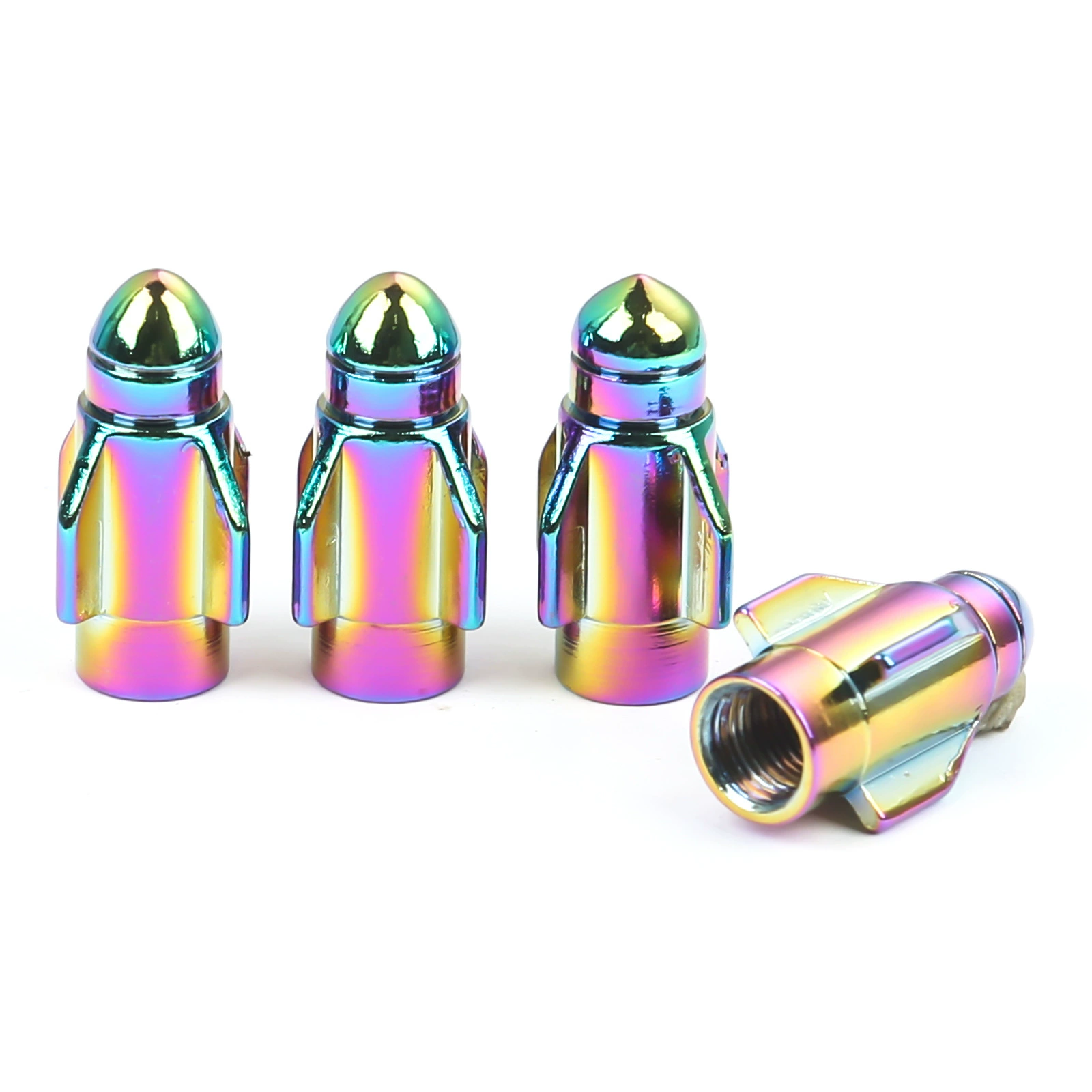 컬러 알루미늄 합금 자동차 타이어 밸브캡 타이어마개 공기마개 타이어밸브캡, 스타일 A, 4개 19,800원