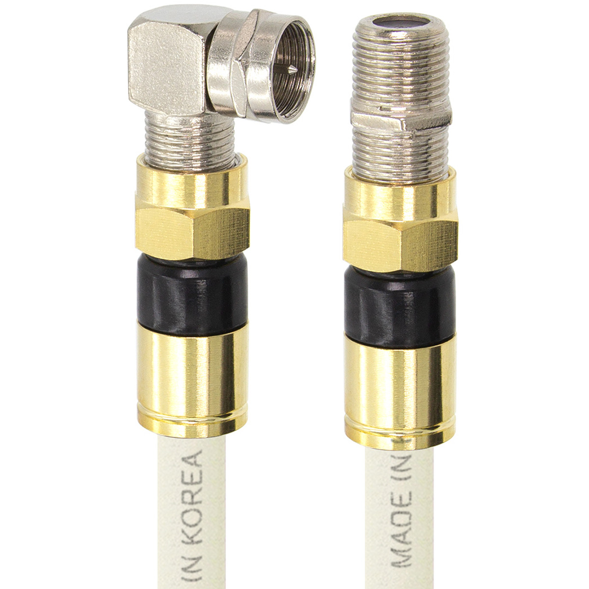 솔탑 국산 골드 고급형 RF 안테나 화이트 꺾임 연장 TV 동축 수제작 케이블 50M, SOLTOP-1248, 1개 66,450원