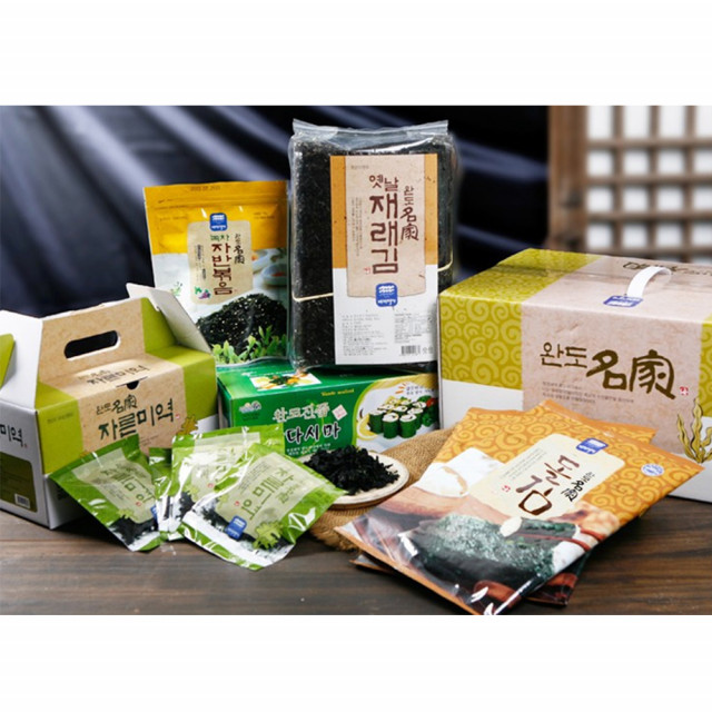 건어물 선물세트 2호 완도 곱창김 돌김 쌈다시마 자른미역 세트 53,990원