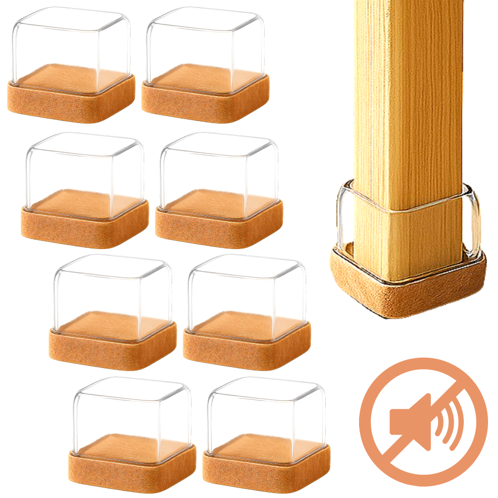 스마일플로우 평화로운 층간 소음 방지 긁힘 없는 의자 발커버, 브라운, 8개 12,900원