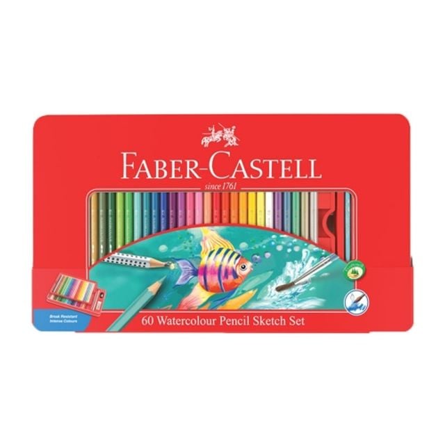파버카스텔 수채색연필 60색 틴케이스 11 59 64 적색케이스rn88+1CFX 52,030원