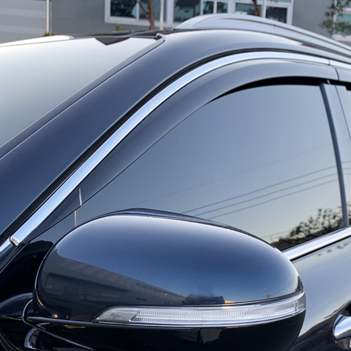 뭉구카 AC 올 뉴 쏘렌토 블랙 다이아몬드 도어바이져 자동차 빗물받이 스모그바이저 차량 햇빛가리개 썬바이저 D944 6pcs, 블랙 크롬 투톤, 기아 올 뉴 쏘렌토 88,800원