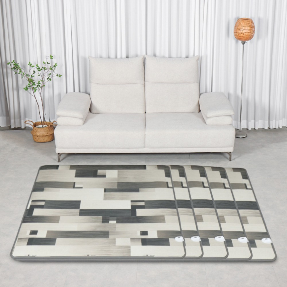 [전자파없는 26년형] 한일의료기 거실용 전기장판 탄소 거실 전기매트 모노륨 카페트, 모던 시티, 2.중형(150x183cm) 159,000원