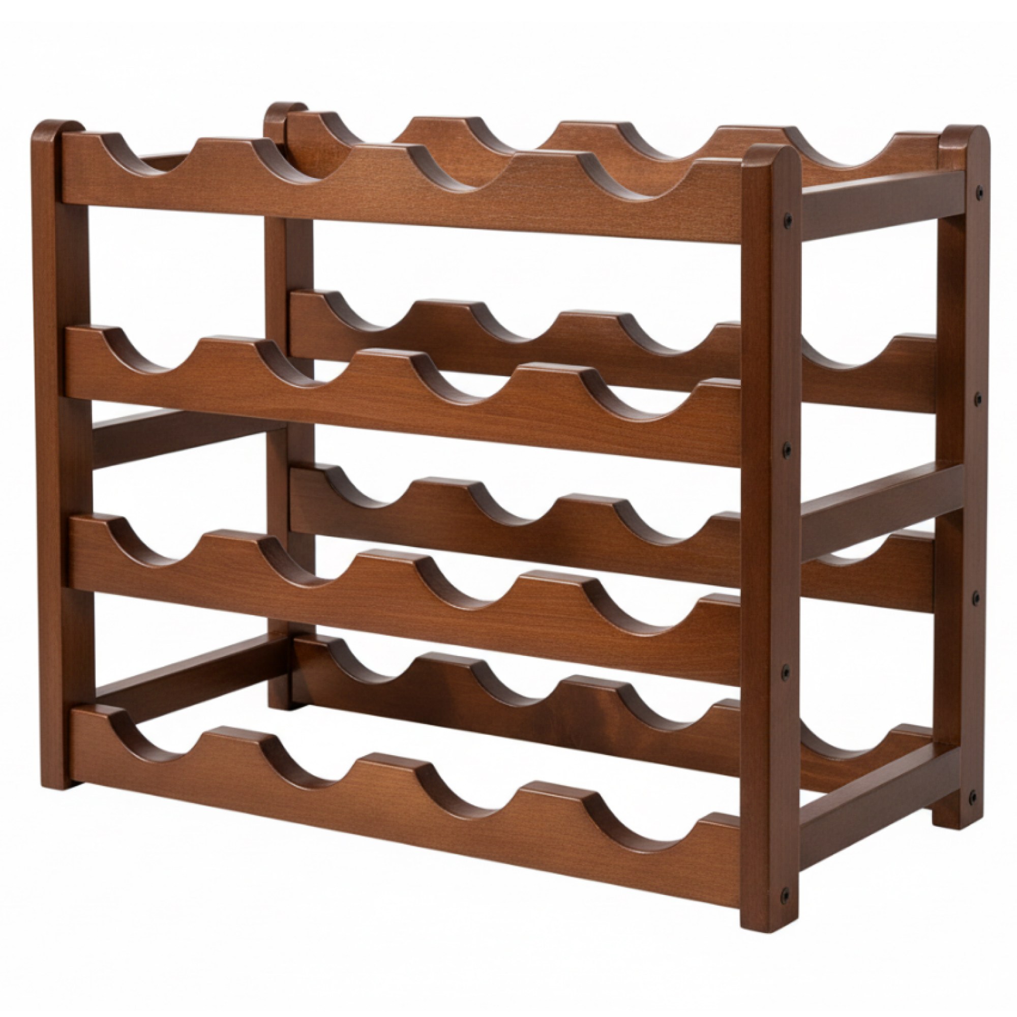 투윅스 우드 와인 거치대 진열장 와인렉 술병 보관대 거치형 진열대, 갈색 대나무, 1개 26,800원