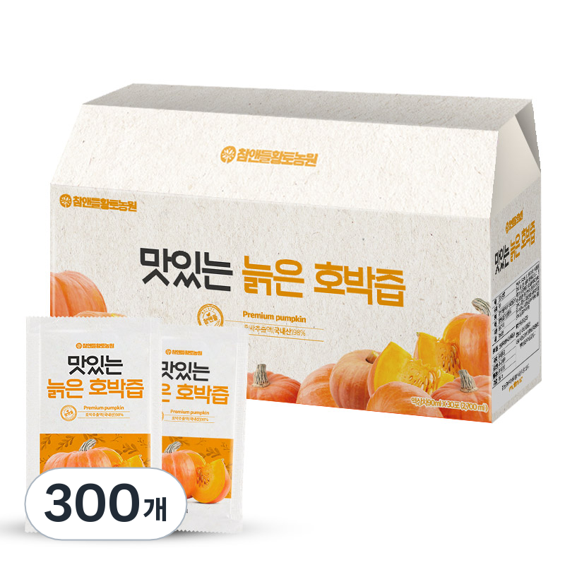 참앤들황토농원 맛있는 늙은 호박즙, 90ml, 300개 149,500원