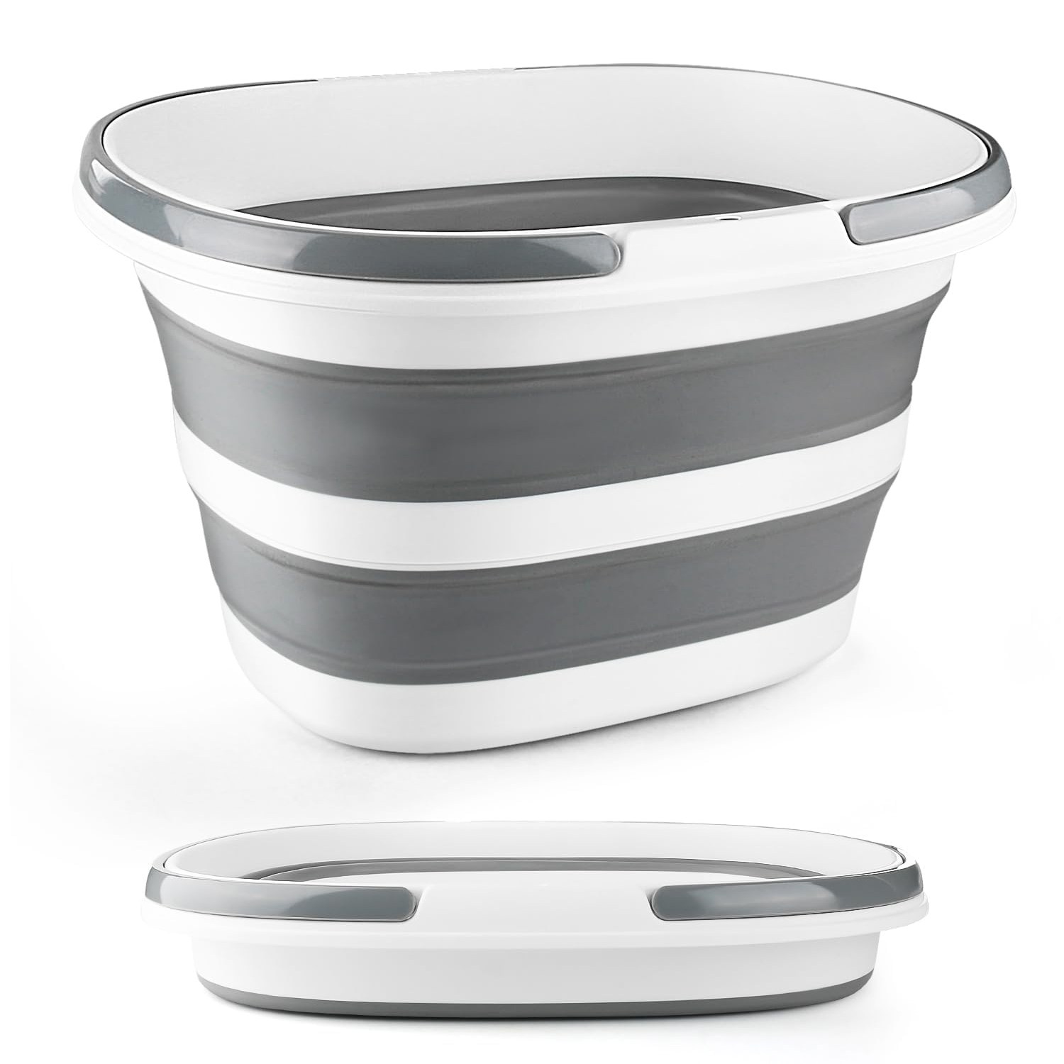 접이식 물통 초대형 접이식 양동이 걸레 버킷 애완동물 목욕 욕조 접이식 세탁 바구니 옷 보관 정리함 RV 야외 캠핑 필수품, 그레이, 35L 40,000원