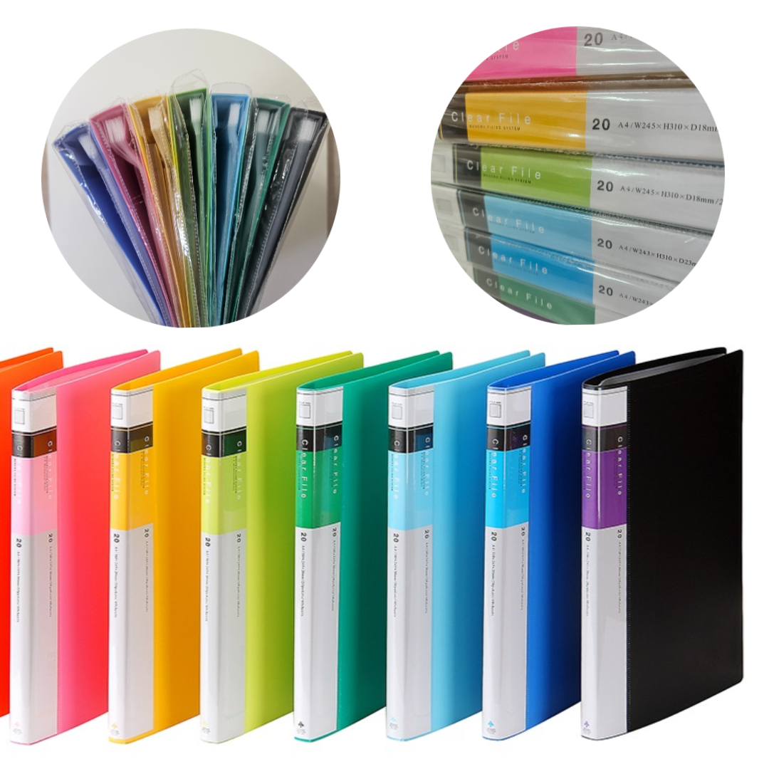 고급형 클리어화일 20매 문화산업 520 7색 정리포켓, 5개, 청 16,680원