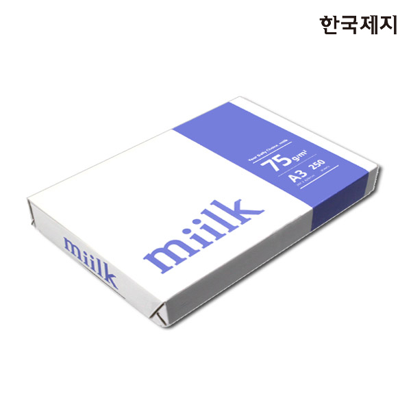 밀크 복사용지 A3용지 75g 1권(250매) 8,300원