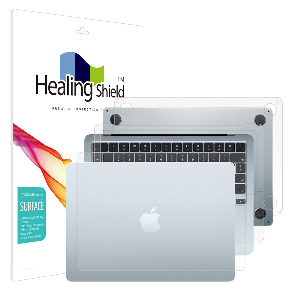 맥북에어13 M4 무광 외부보호필름 3종세트, 1개, 현재가 36,000원