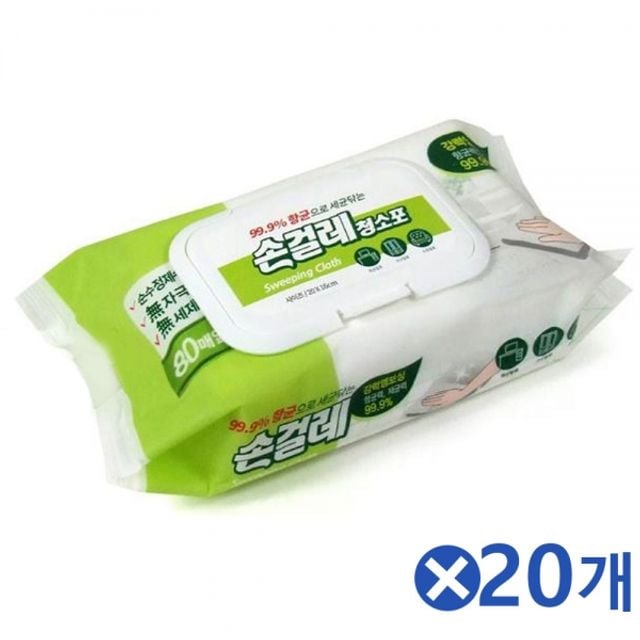 캡형 손걸레 청소포 80매x20개 청소티슈 얼룩제거 48,530원