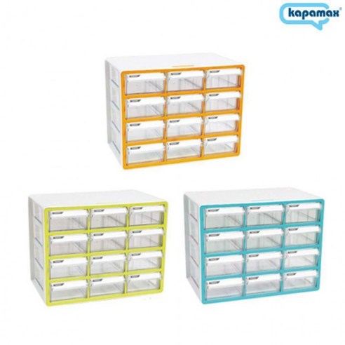 카파맥스 스마트수납함( 정리함 )12칸, 몸체-흰색 민트 서랍-투명, 12단 32,970원