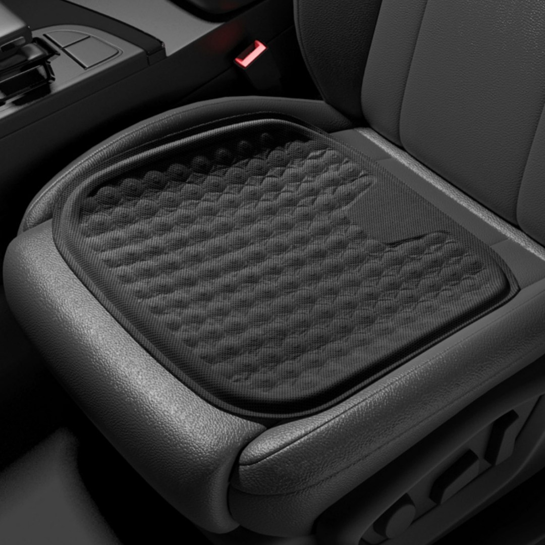 지티알 차량용 에어 통풍방석 실리콘 젤리 사무실의자 쿨 쿠션방석, 블랙 13,590원