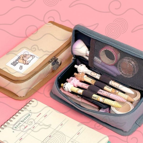 필통 파우치 대용량 양면 사각 메쉬창 학용품 수납 봉제 스퀘어 학생 문구 정리함 13,580원