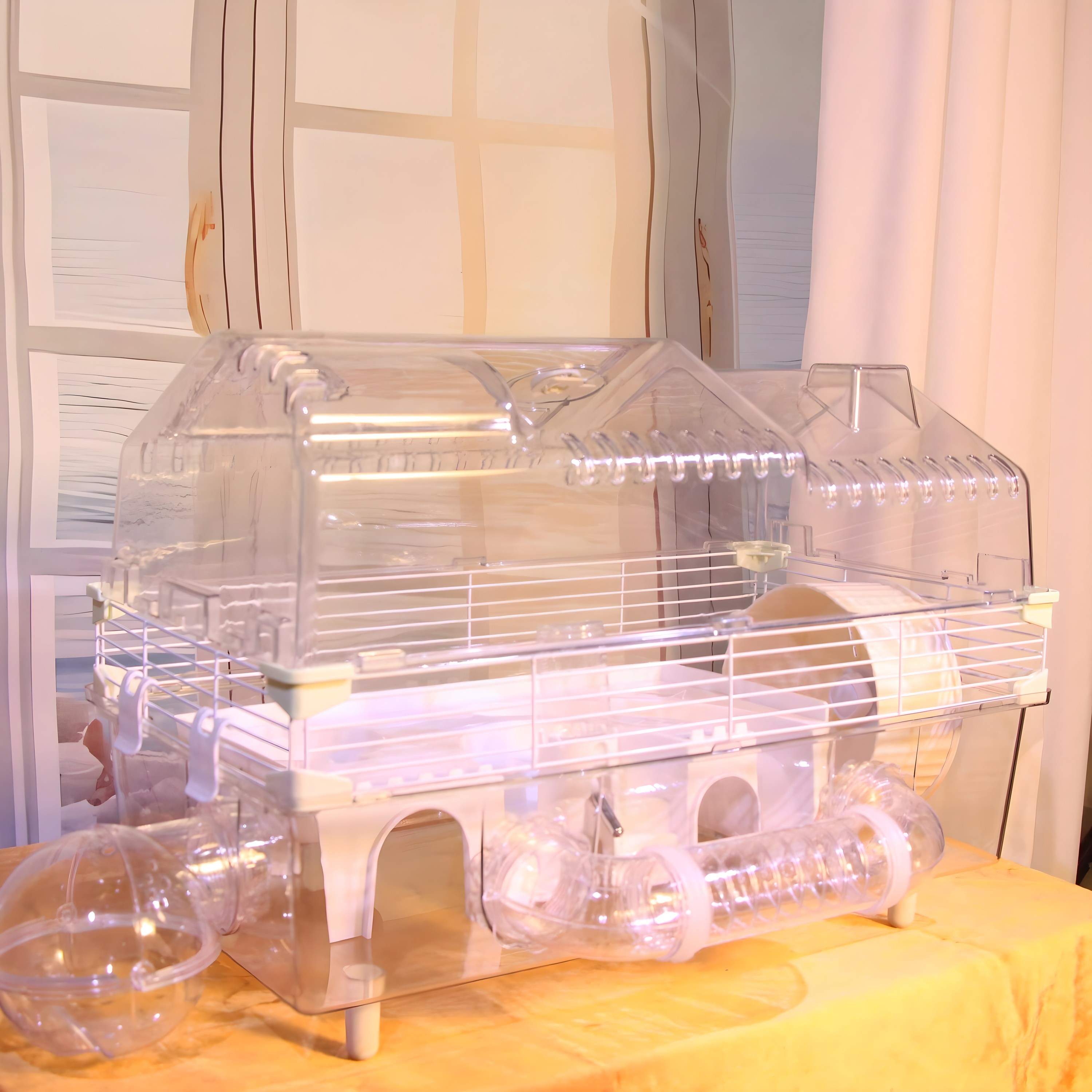 햄스터 집 케이지 아크릴 하우스 대형 풀세트 55cm 파파모미 56,700원