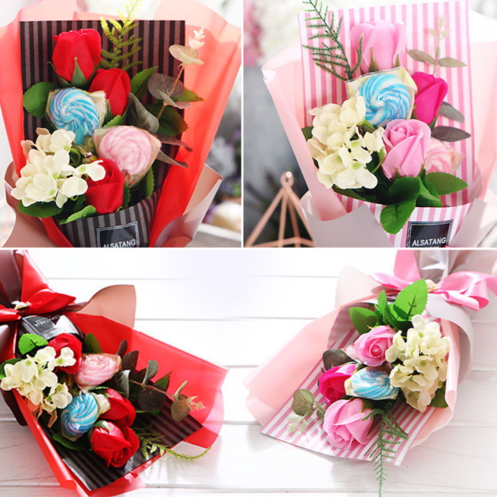 HPS 수국 캔디 부케 졸업식 꽃다발 사탕 선물 조화 기념일 발렌타인데이 답례품 10,430원