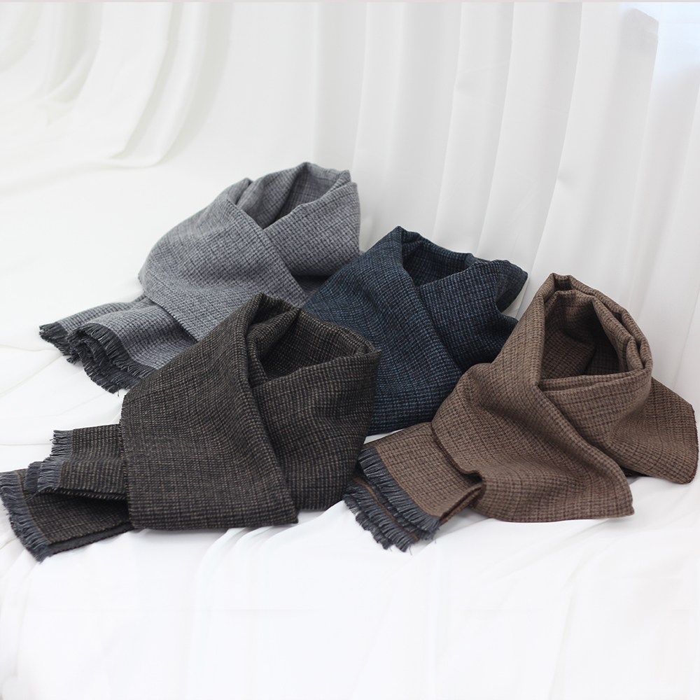 양면 체크 무지 롱 남자 목도리 남성 머플러 29,800원