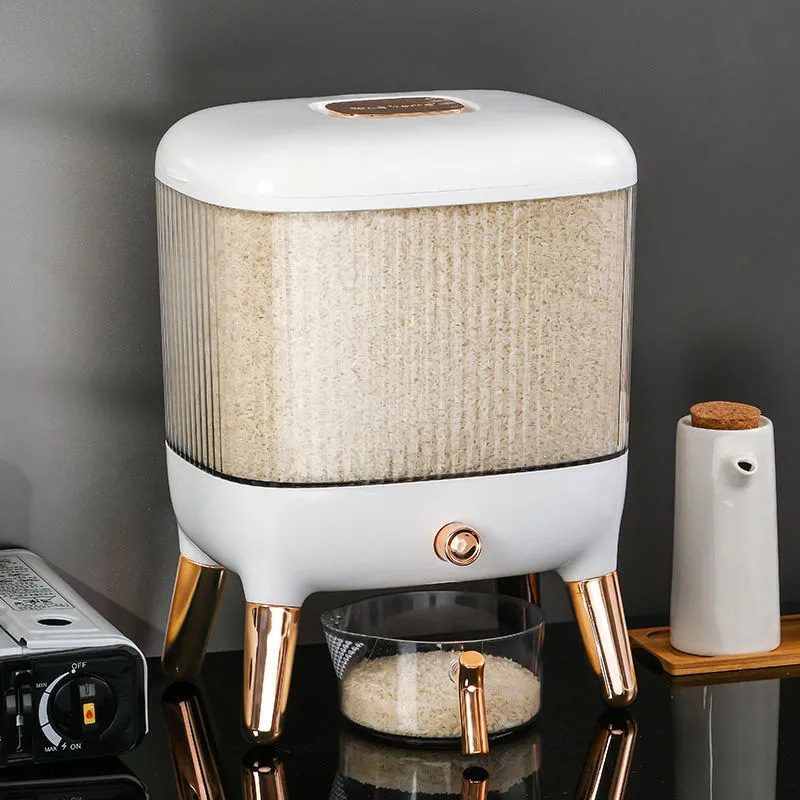 style dr 대용량 고급형 진공쌀통 방충 방습 원터치 계량 쌀통 10kg, 1개, gilded 25,780원