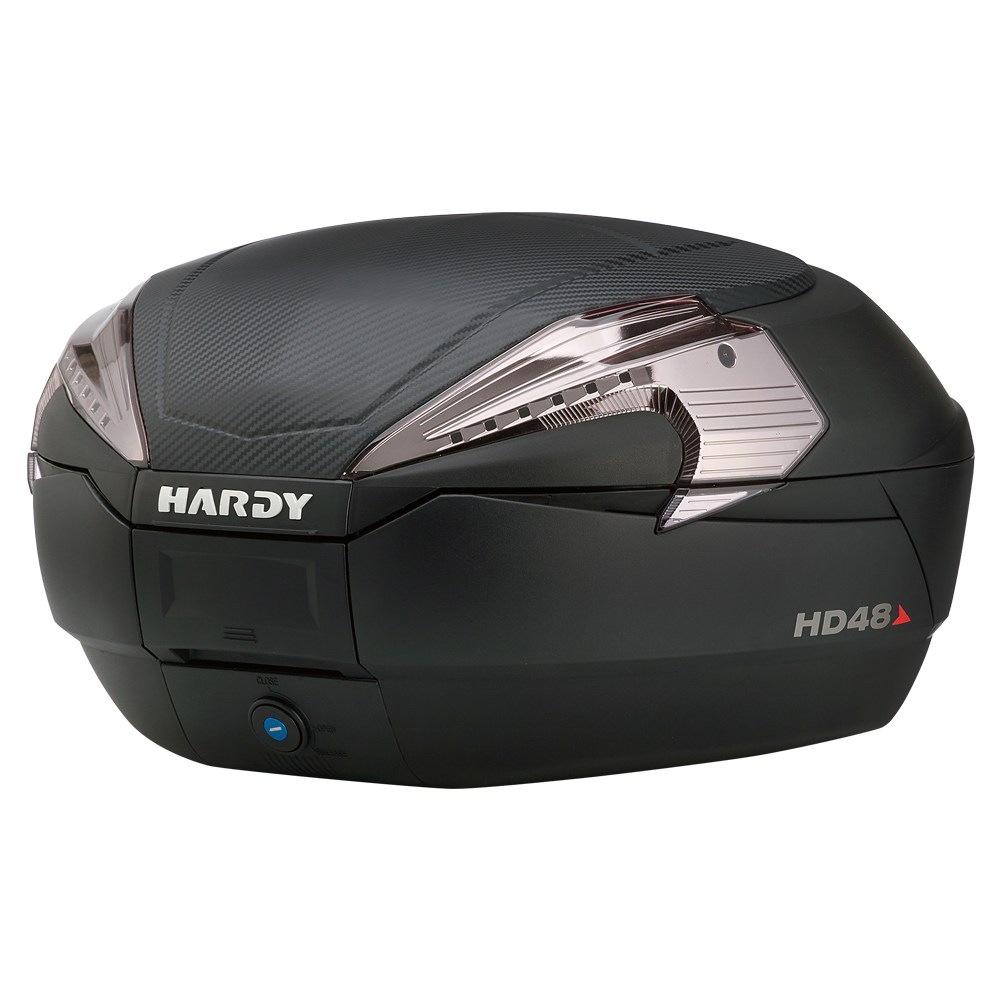 하디 오토바이 탑박스 HD48L 48리터 스탠다드 원터치 가방 탑케이스, 화이트유광커버 115,000원