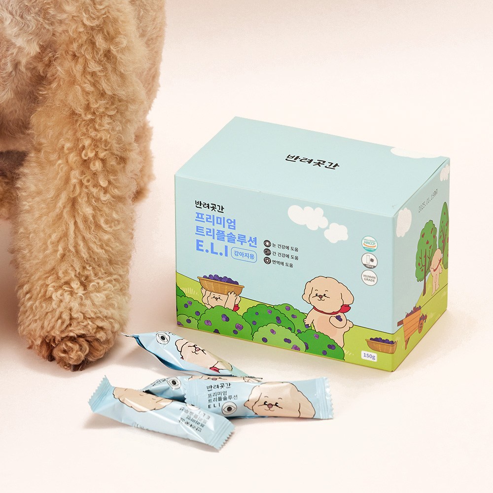 반려곳간 강아지 눈 영양제 프리미엄 트리플솔루션 E.L.I 루테인 백내장 간 면역력 항산화, 30정, 눈물개선/눈건강, 1개 20,900원