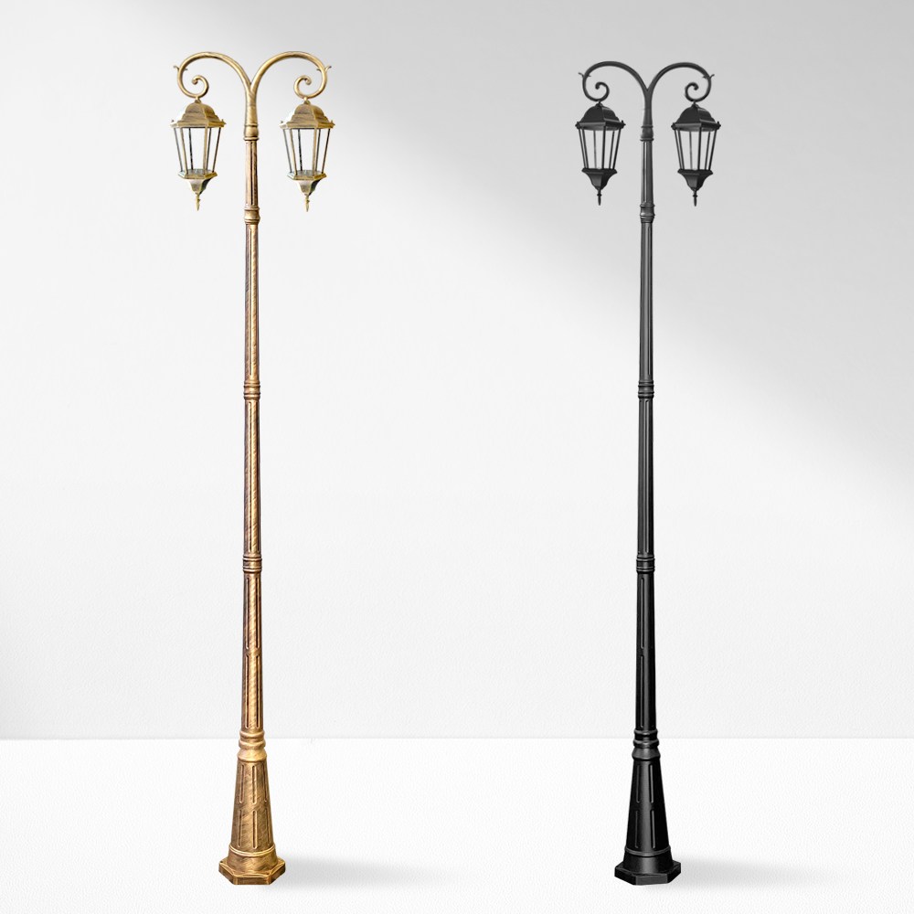 나눔조명 엔틱 전기 가로등 야외 조명 조명등 LED 잔디등 2등 양가지 298,100원