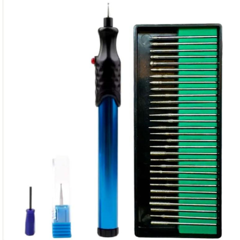 기드온 전동펜 전동각인기 전동조각기 30개 추가헤드 포함 색상 블루 23,150원