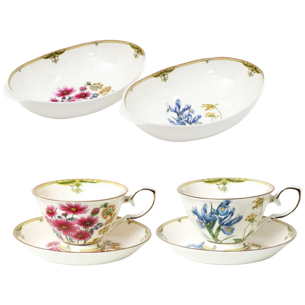 로얄에식스 버킹엄가든 커피잔 디저트볼 4P세트 50,900원