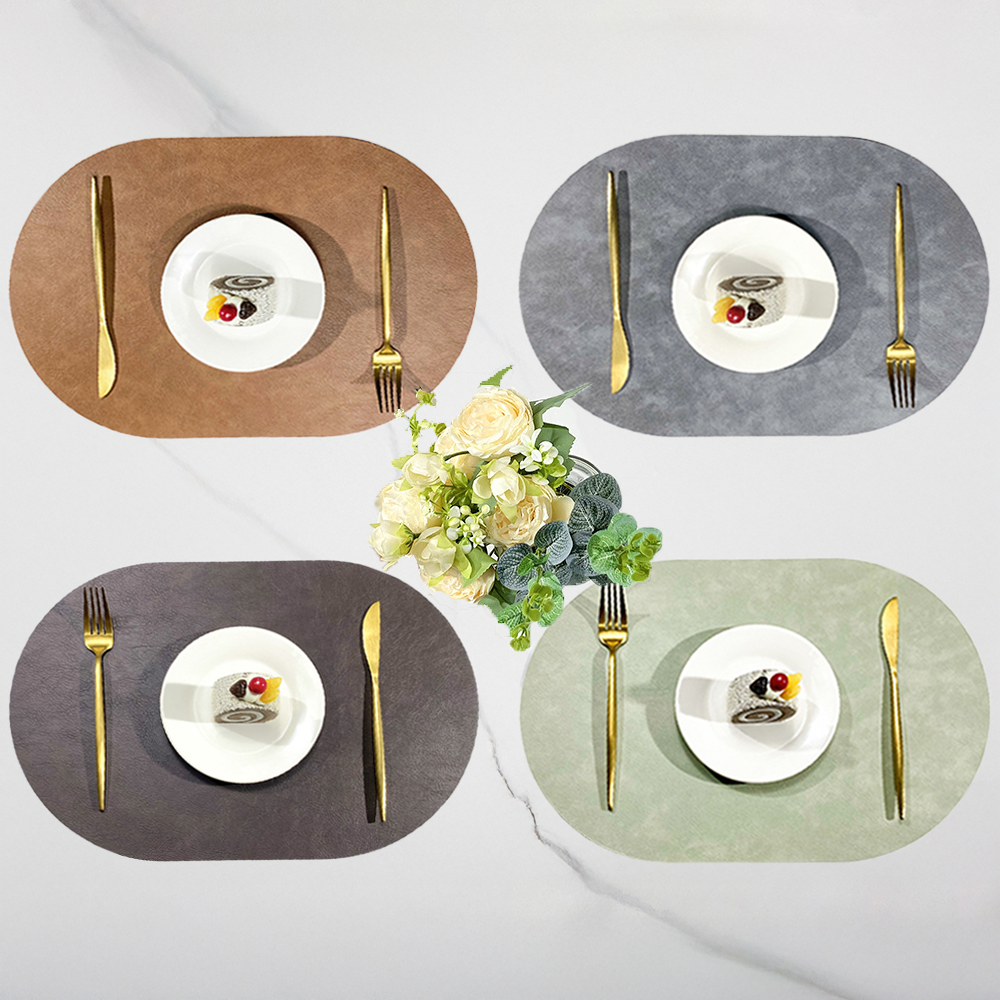 엘빈리빙 더스티 라운드 양면 식탁매트 4p 세트 9,900원