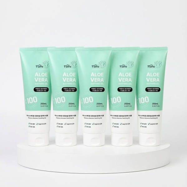 스킨케어 더플로라 알로에베라 수딩젤(튜브형) 250ml-5개 보습 진정 수분크림 46,800원