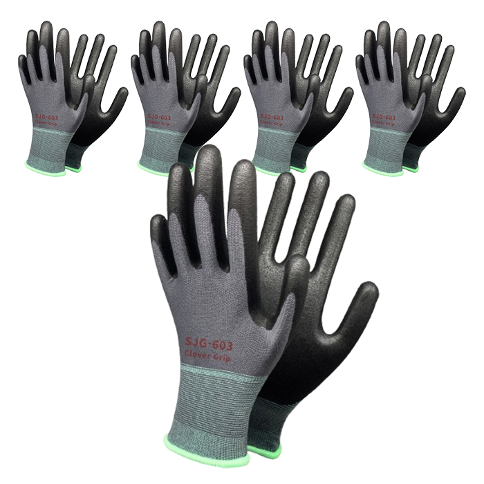 신정글러브 SJG-603 클로버그립 NBR 코팅 장갑 세트, 혼합색상, 5세트 7,300원