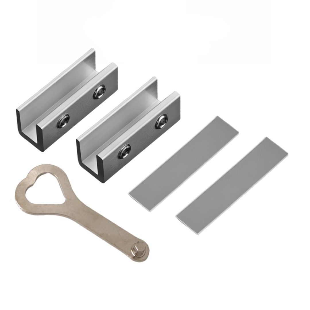 레누아 이중 방범 창문 잠금장치 안심 고정 추락 방지, 메탈릭실버 2호, 2개 11,300원