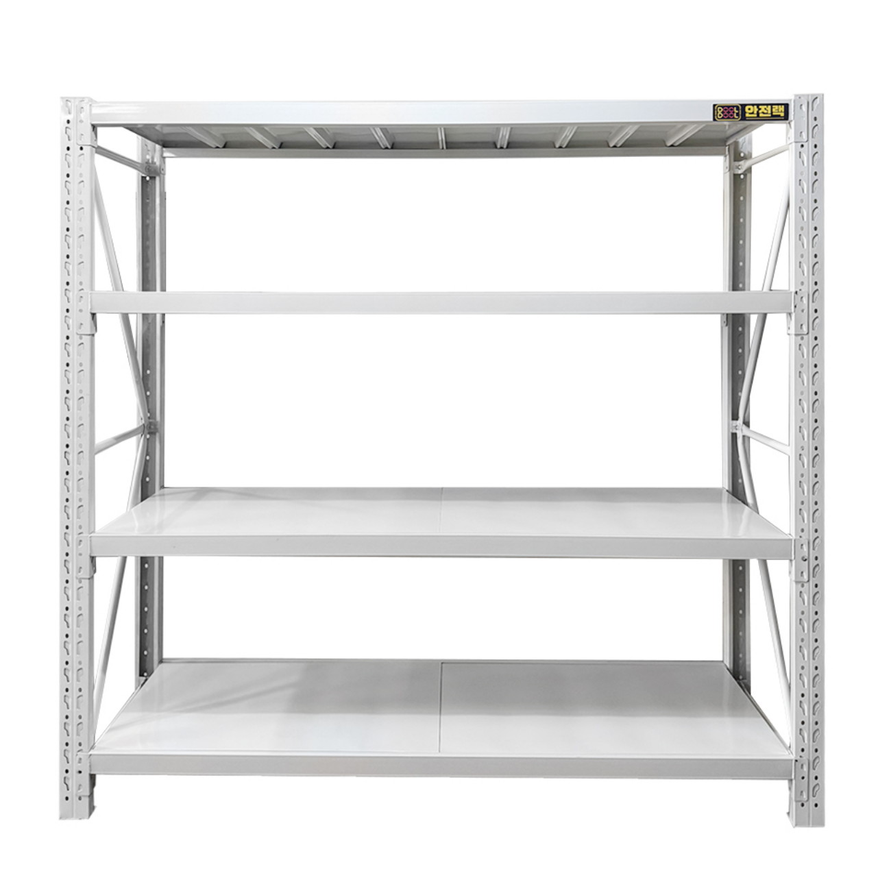 둘둘안전랙 조립식 철제 선반 중량랙 최대 단당하중 250kg, 1개, 1200*500*2000 화이트 109,000원