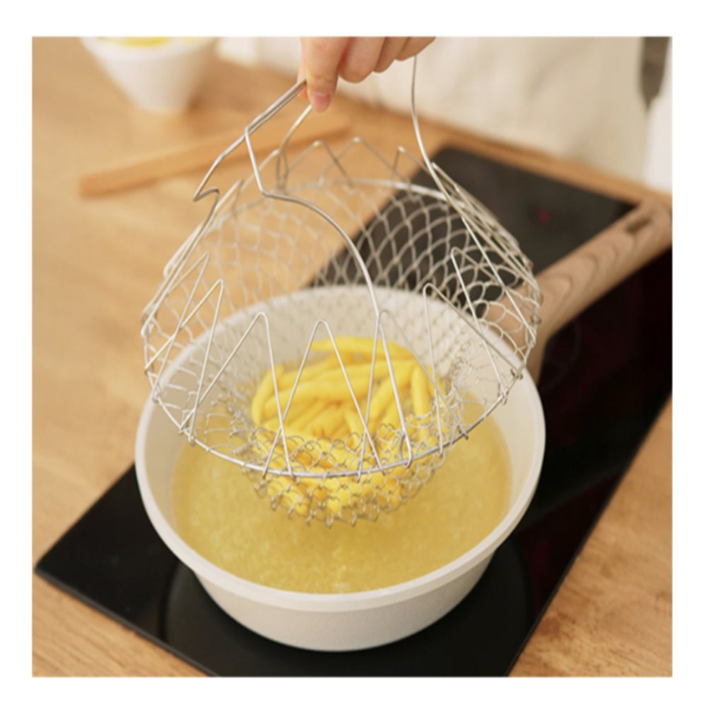 바라던리빙 접이식 튀김 건지개 데치기망 9,050원