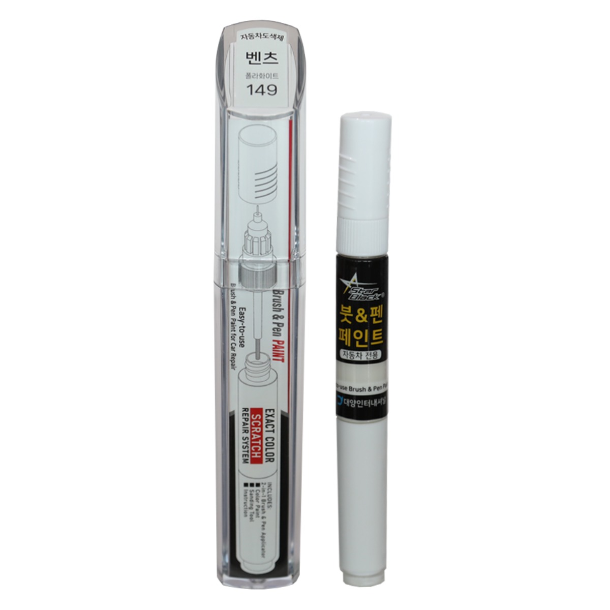 스타블랙 벤츠 붓펜 페인트 자동차 도색용 149 폴라화이트, 폴리화이트, 1박스 25,500원