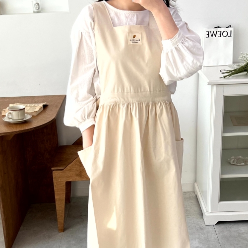 드로우데이즈 어린이집 유치원 선생님 단아한 앞치마, 베이지, 1개 25,400원