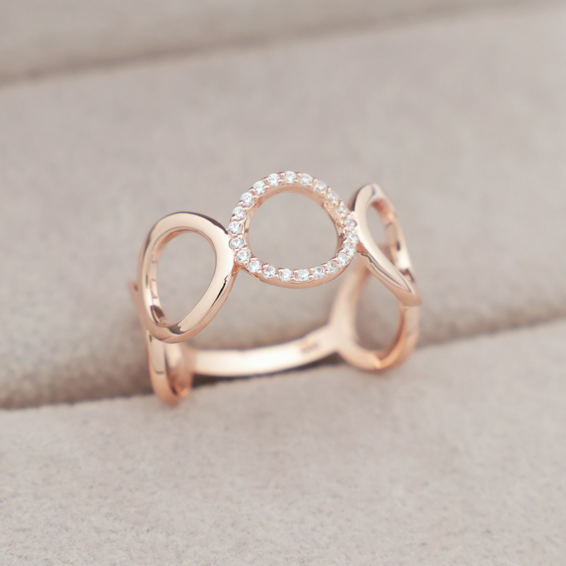 14k 18k 로즈골드 원형 반지 우정 행운 패션 심플 데일리 선물 레이어드(R315)체리스쥬얼리 754,780원