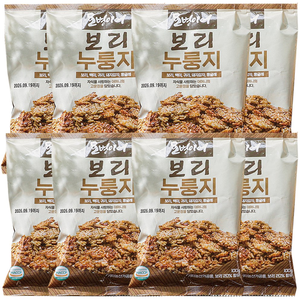 [AC] TV홈쇼핑 히트상품 오병이어 뚱단지 보리 누룽지 국내산 건강식 누룽지탕 가마솥 제조방식 식사대용 다이어트 보식 돼지감자 식이요법 누룽지, 3kg, 1세트 54,600원