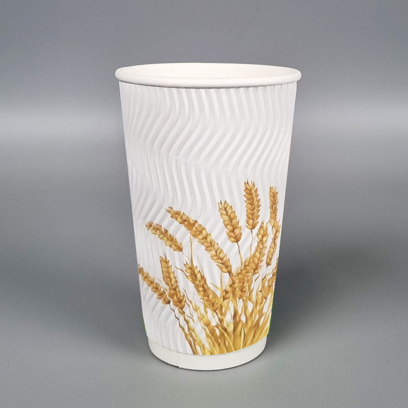 [박스] 3중 단열 종이컵 메이플시리즈 보리보리 16온스 1박스(500개), 단품 66,000원