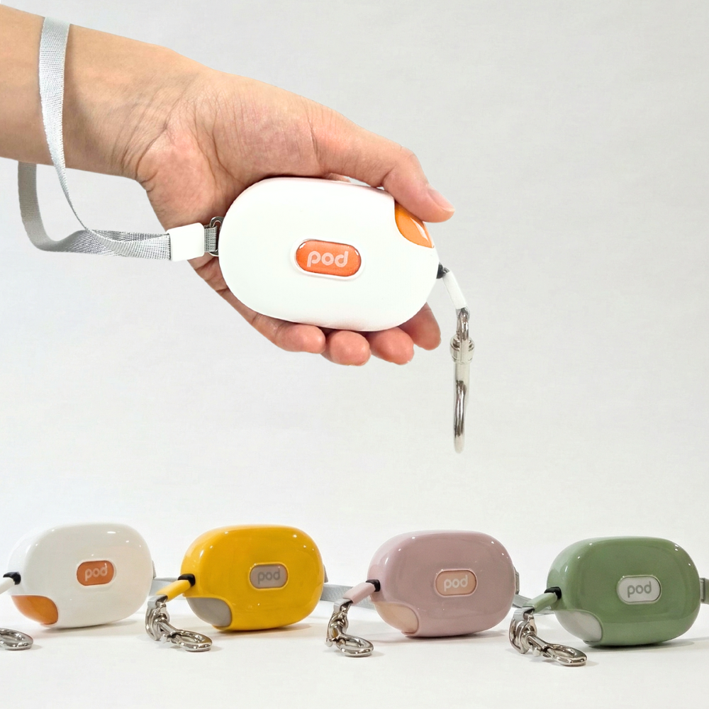 강아지 자동리드줄 포켓형 소형, 1개, 밀키 37,400원