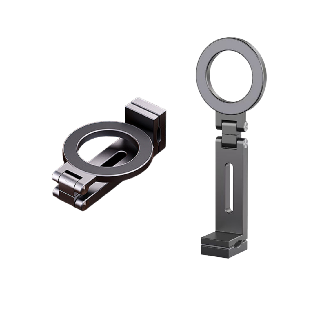 Naccessory 맥세이프 메탈 휴대폰 거치대 여행용 기내용 작업용 360도 다용도 접이식 1p, 실버 1개 11,900원